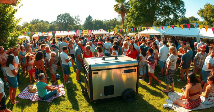 Locação de geradores para eventos: como escolher o ideal para sua necessidade