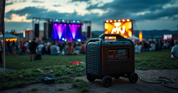 Locação de geradores é a solução ideal para garantir energia em eventos e obras