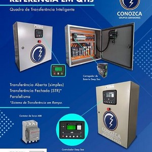 Painel de transferência para gerador